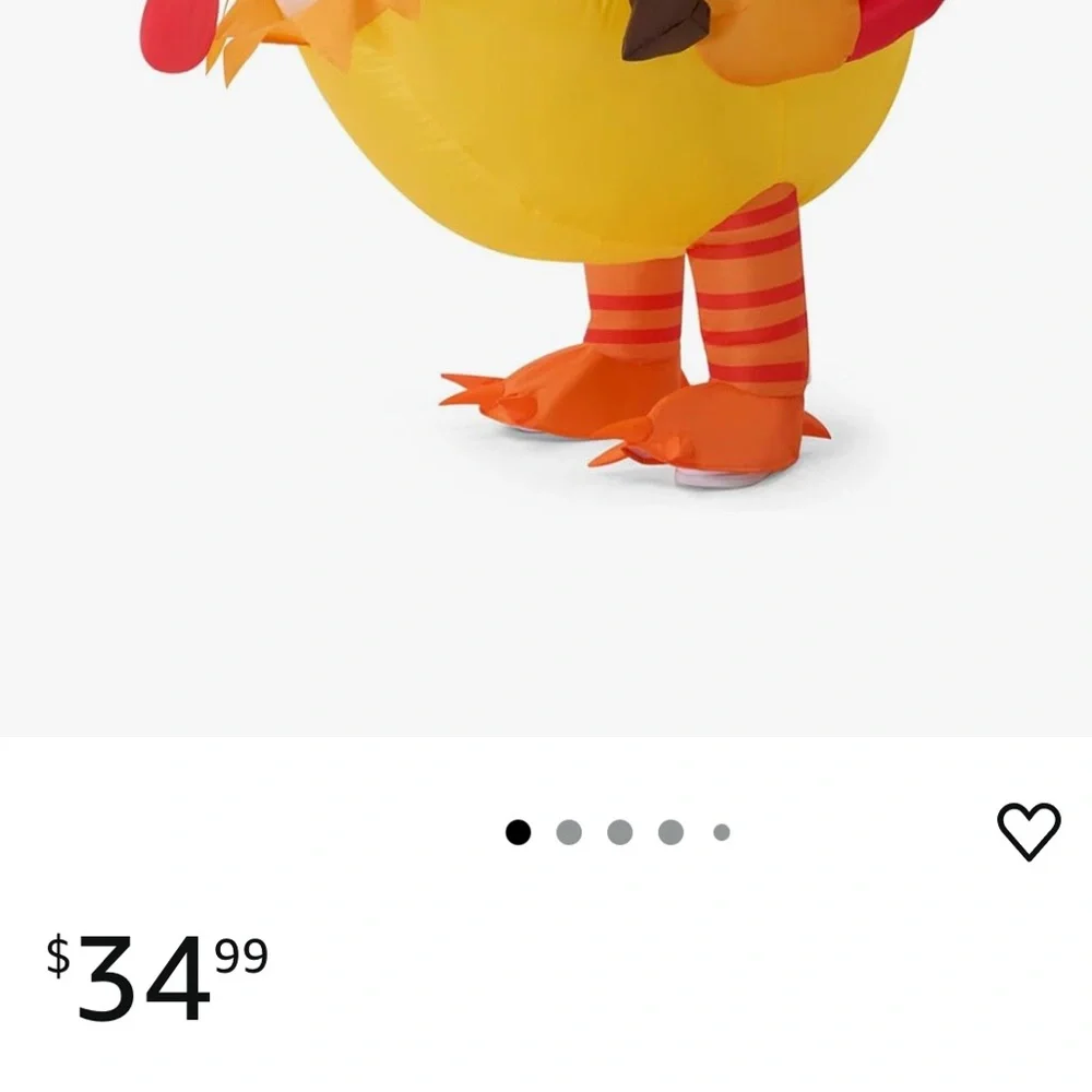 Spooktacular Creations Kids Chicken Inflatable Costume - Picture 4 of 4